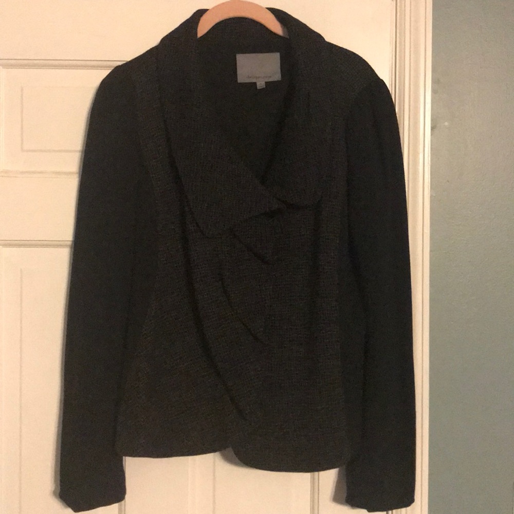 Black and grey designer blazer. XL
